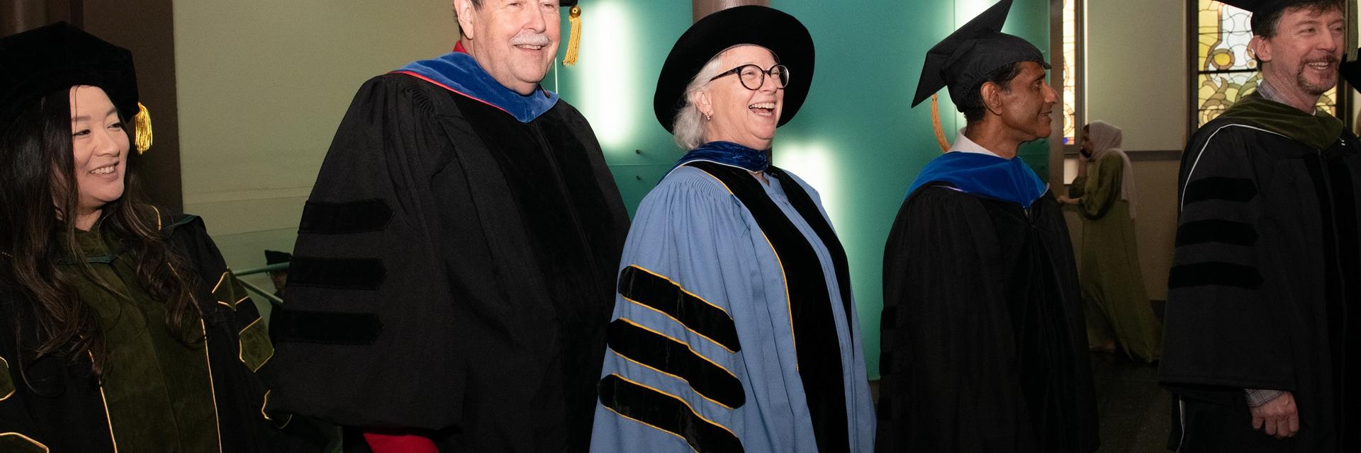 Faculty at graduation
