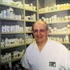 Fred Weissberger in a pharmacy